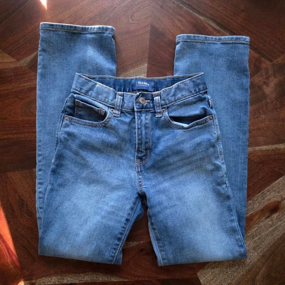 Boys Old Navy Blue Straight Leg Jeans Size 12